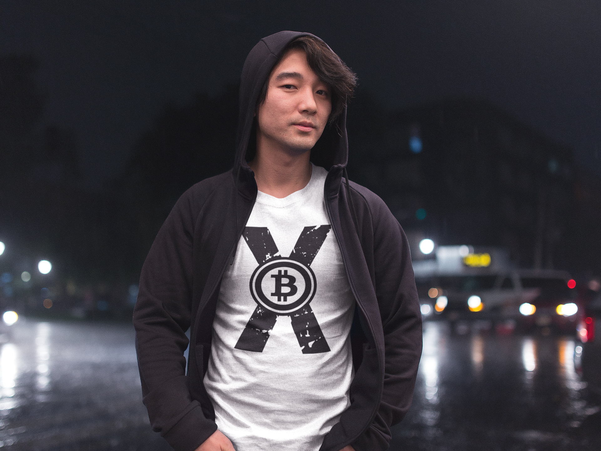 white crypto x tshirt 