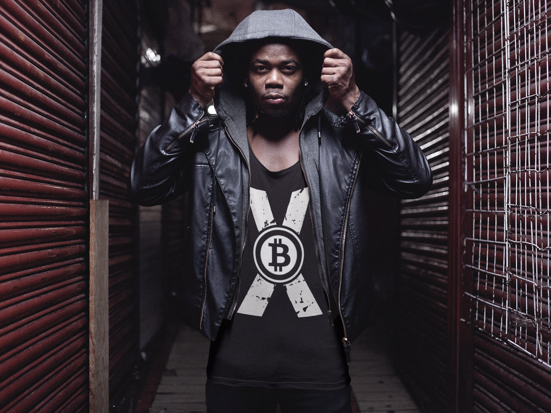 Crypto X Bitcoin black shirt